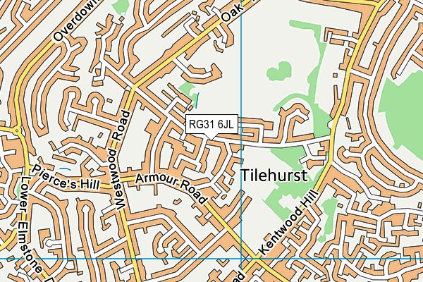 RG31 6JL map - OS VectorMap District (Ordnance Survey) RG31 6JL map - OS VectorMap District (Ordnance Survey)