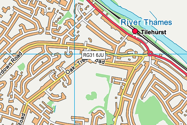 RG31 6JU map - OS VectorMap District (Ordnance Survey) RG31 6JU map - OS VectorMap District (Ordnance Survey)