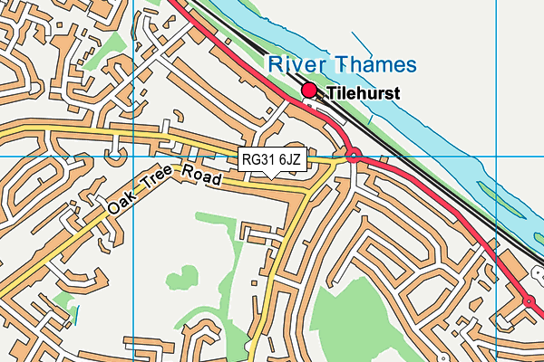 RG31 6JZ map - OS VectorMap District (Ordnance Survey) RG31 6JZ map - OS VectorMap District (Ordnance Survey)