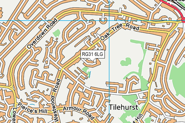 RG31 6LG map - OS VectorMap District (Ordnance Survey) RG31 6LG map - OS VectorMap District (Ordnance Survey)