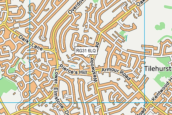 RG31 6LQ map - OS VectorMap District (Ordnance Survey) RG31 6LQ map - OS VectorMap District (Ordnance Survey)