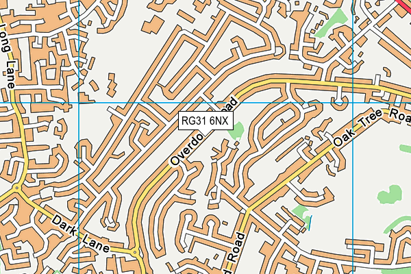 RG31 6NX map - OS VectorMap District (Ordnance Survey) RG31 6NX map - OS VectorMap District (Ordnance Survey)