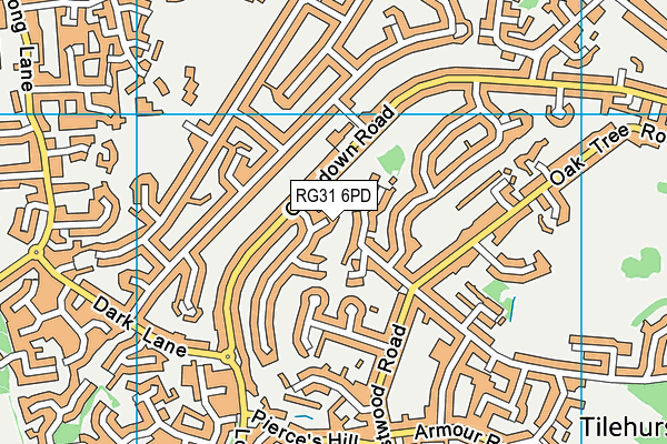 RG31 6PD map - OS VectorMap District (Ordnance Survey) RG31 6PD map - OS VectorMap District (Ordnance Survey)