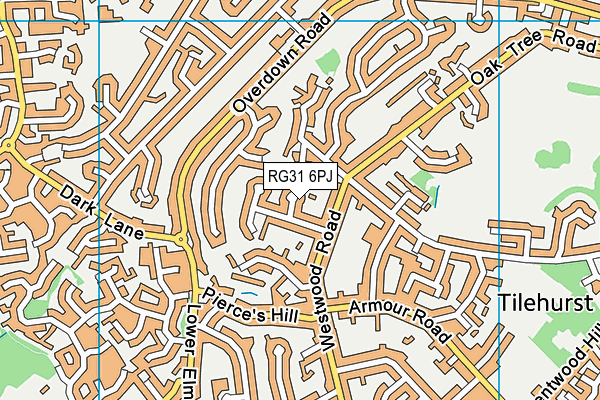 RG31 6PJ map - OS VectorMap District (Ordnance Survey) RG31 6PJ map - OS VectorMap District (Ordnance Survey)