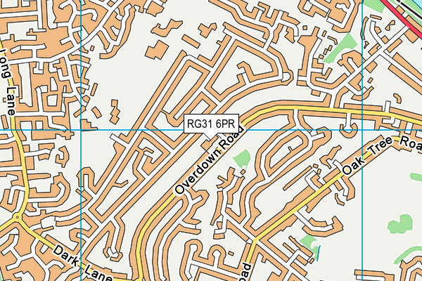 RG31 6PR map - OS VectorMap District (Ordnance Survey) RG31 6PR map - OS VectorMap District (Ordnance Survey)