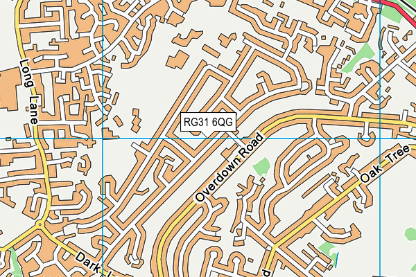 RG31 6QG map - OS VectorMap District (Ordnance Survey) RG31 6QG map - OS VectorMap District (Ordnance Survey)