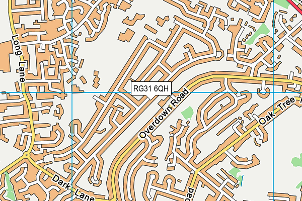RG31 6QH map - OS VectorMap District (Ordnance Survey) RG31 6QH map - OS VectorMap District (Ordnance Survey)