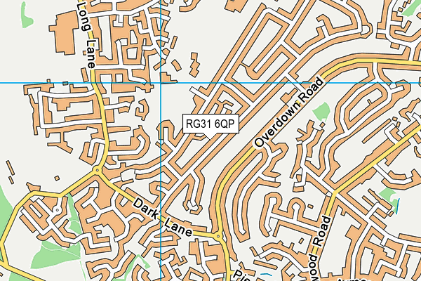 RG31 6QP map - OS VectorMap District (Ordnance Survey) RG31 6QP map - OS VectorMap District (Ordnance Survey)