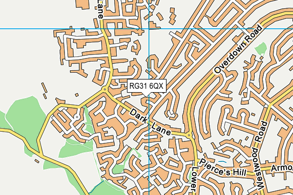 RG31 6QX map - OS VectorMap District (Ordnance Survey) RG31 6QX map - OS VectorMap District (Ordnance Survey)