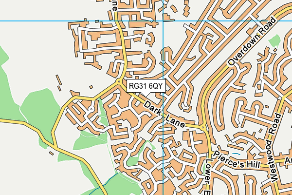 RG31 6QY map - OS VectorMap District (Ordnance Survey) RG31 6QY map - OS VectorMap District (Ordnance Survey)