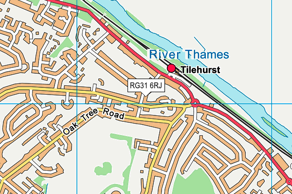 RG31 6RJ map - OS VectorMap District (Ordnance Survey)