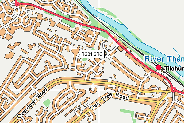 RG31 6RQ map - OS VectorMap District (Ordnance Survey) RG31 6RQ map - OS VectorMap District (Ordnance Survey)
