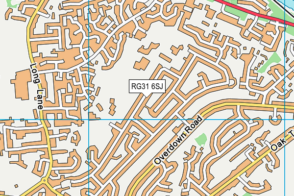 RG31 6SJ map - OS VectorMap District (Ordnance Survey) RG31 6SJ map - OS VectorMap District (Ordnance Survey)