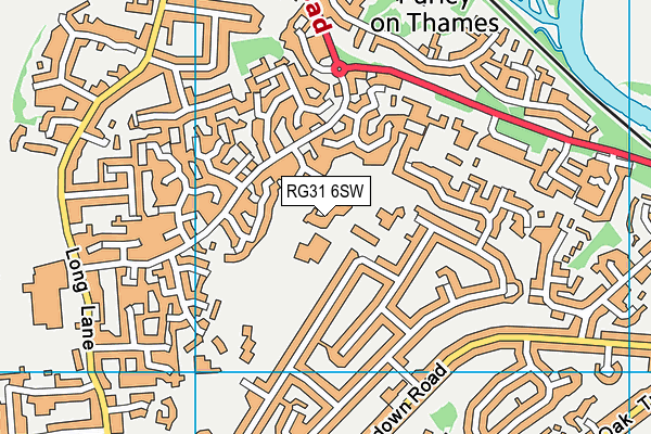 RG31 6SW map - OS VectorMap District (Ordnance Survey) RG31 6SW map - OS VectorMap District (Ordnance Survey)