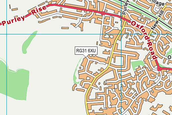 RG31 6XU map - OS VectorMap District (Ordnance Survey) RG31 6XU map - OS VectorMap District (Ordnance Survey)