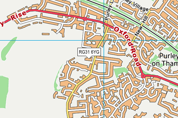 RG31 6YG map - OS VectorMap District (Ordnance Survey) RG31 6YG map - OS VectorMap District (Ordnance Survey)