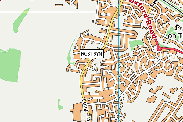 RG31 6YN map - OS VectorMap District (Ordnance Survey) RG31 6YN map - OS VectorMap District (Ordnance Survey)
