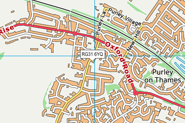 RG31 6YQ map - OS VectorMap District (Ordnance Survey)