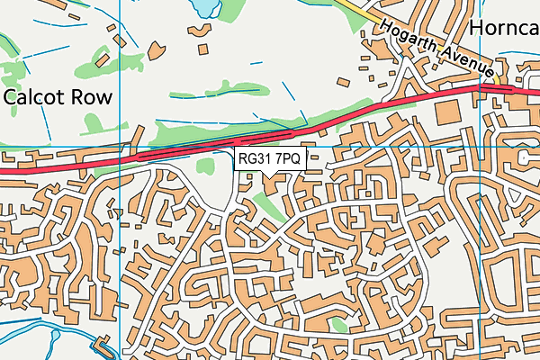 RG31 7PQ map - OS VectorMap District (Ordnance Survey) RG31 7PQ map - OS VectorMap District (Ordnance Survey)