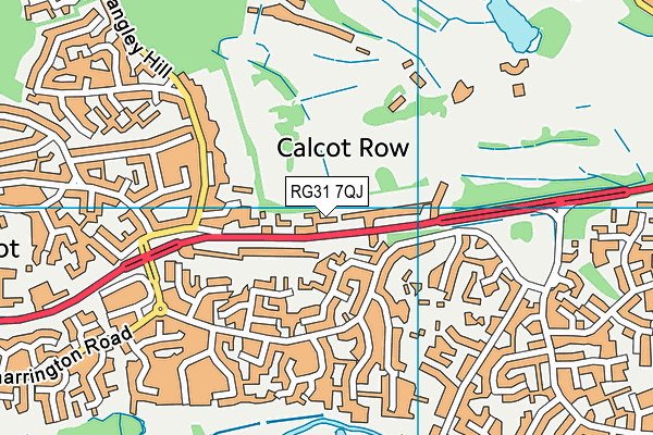 RG31 7QJ map - OS VectorMap District (Ordnance Survey) RG31 7QJ map - OS VectorMap District (Ordnance Survey)