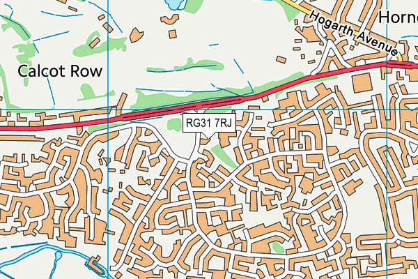 RG31 7RJ map - OS VectorMap District (Ordnance Survey) RG31 7RJ map - OS VectorMap District (Ordnance Survey)