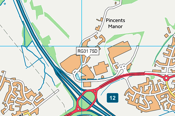 RG31 7SD map - OS VectorMap District (Ordnance Survey) RG31 7SD map - OS VectorMap District (Ordnance Survey)
