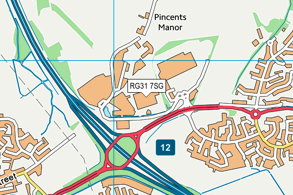 RG31 7SG map - OS VectorMap District (Ordnance Survey) RG31 7SG map - OS VectorMap District (Ordnance Survey)