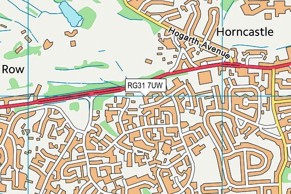 RG31 7UW map - OS VectorMap District (Ordnance Survey) RG31 7UW map - OS VectorMap District (Ordnance Survey)