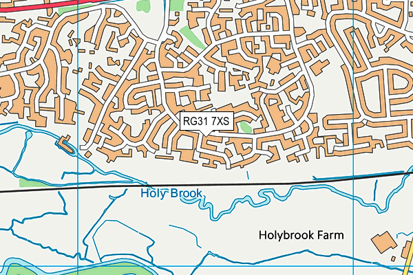 RG31 7XS map - OS VectorMap District (Ordnance Survey) RG31 7XS map - OS VectorMap District (Ordnance Survey)