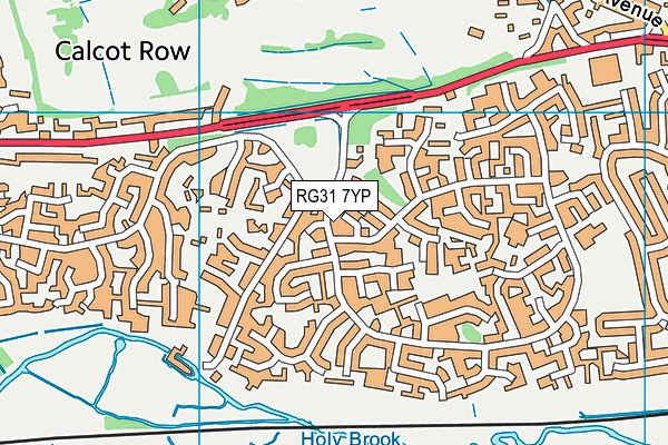 RG31 7YP map - OS VectorMap District (Ordnance Survey) RG31 7YP map - OS VectorMap District (Ordnance Survey)