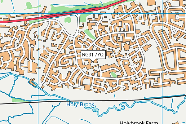 RG31 7YQ map - OS VectorMap District (Ordnance Survey) RG31 7YQ map - OS VectorMap District (Ordnance Survey)