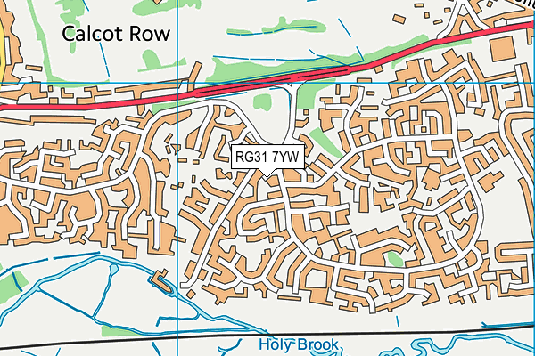 RG31 7YW map - OS VectorMap District (Ordnance Survey)