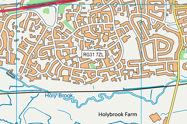 RG31 7ZL map - OS VectorMap District (Ordnance Survey) RG31 7ZL map - OS VectorMap District (Ordnance Survey)