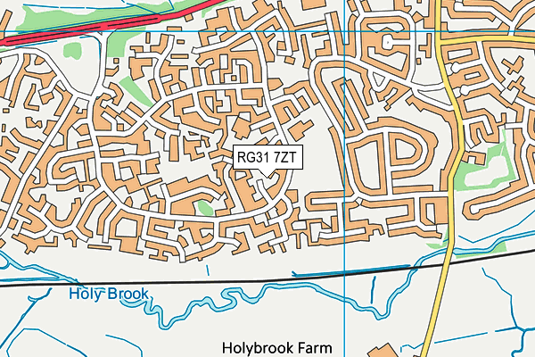 RG31 7ZT map - OS VectorMap District (Ordnance Survey) RG31 7ZT map - OS VectorMap District (Ordnance Survey)