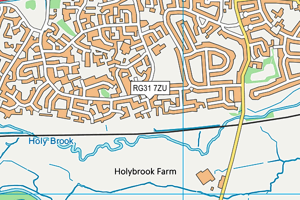 RG31 7ZU map - OS VectorMap District (Ordnance Survey) RG31 7ZU map - OS VectorMap District (Ordnance Survey)