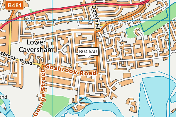 RG4 5AU map - OS VectorMap District (Ordnance Survey) RG4 5AU map - OS VectorMap District (Ordnance Survey)