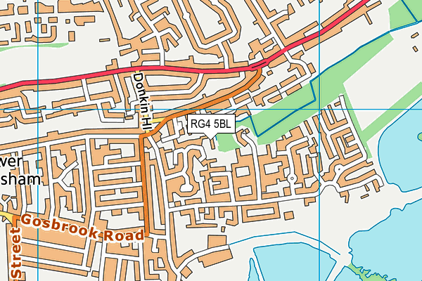 RG4 5BL map - OS VectorMap District (Ordnance Survey) RG4 5BL map - OS VectorMap District (Ordnance Survey)