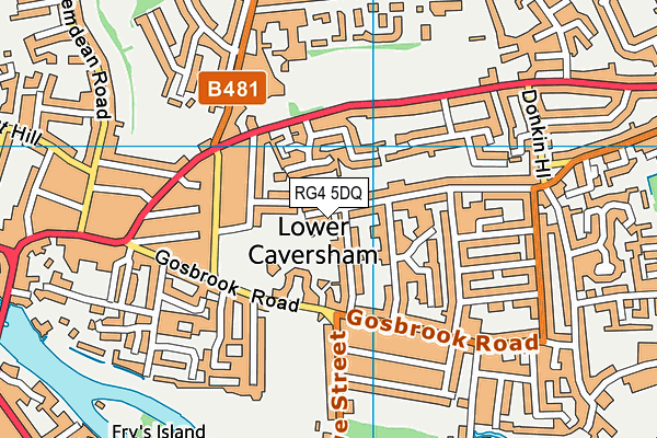 RG4 5DQ map - OS VectorMap District (Ordnance Survey) RG4 5DQ map - OS VectorMap District (Ordnance Survey)