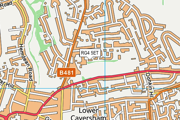 RG4 5ET map - OS VectorMap District (Ordnance Survey) RG4 5ET map - OS VectorMap District (Ordnance Survey)