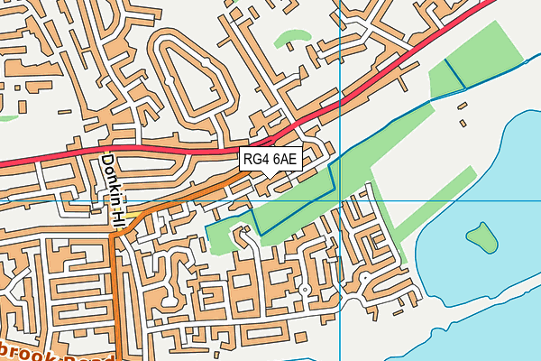 RG4 6AE map - OS VectorMap District (Ordnance Survey) RG4 6AE map - OS VectorMap District (Ordnance Survey)