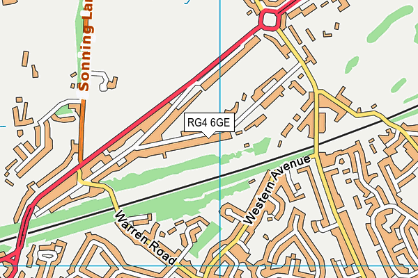 RG4 6GE map - OS VectorMap District (Ordnance Survey) RG4 6GE map - OS VectorMap District (Ordnance Survey)