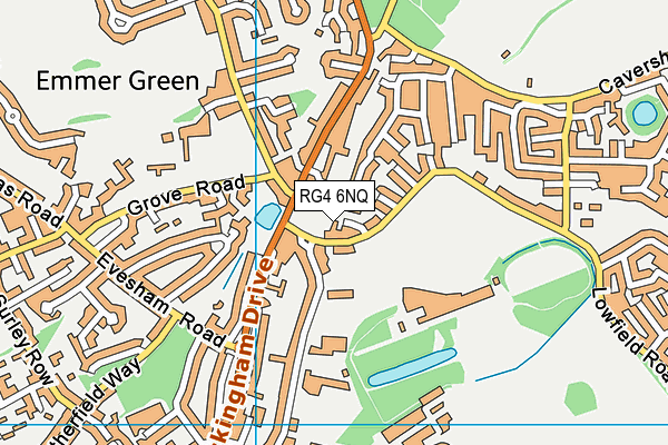 RG4 6NQ map - OS VectorMap District (Ordnance Survey) RG4 6NQ map - OS VectorMap District (Ordnance Survey)