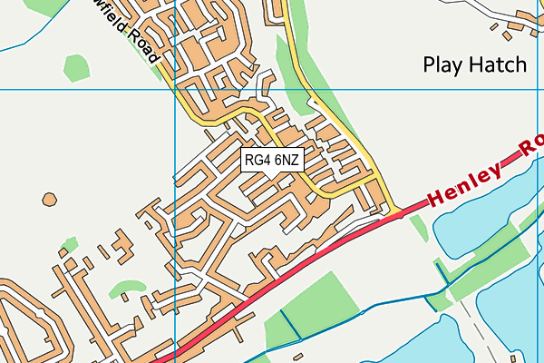 RG4 6NZ map - OS VectorMap District (Ordnance Survey) RG4 6NZ map - OS VectorMap District (Ordnance Survey)