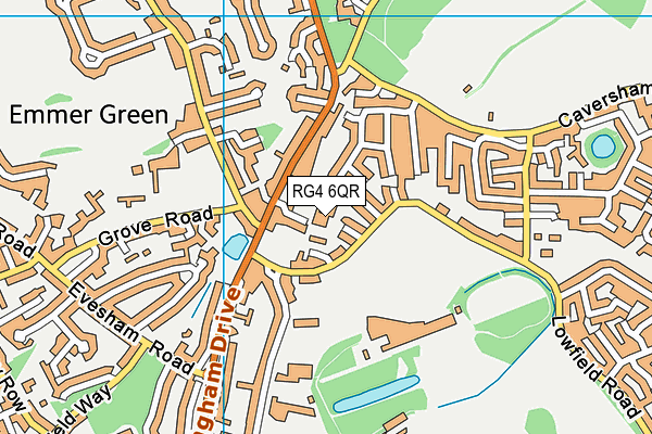 RG4 6QR map - OS VectorMap District (Ordnance Survey) RG4 6QR map - OS VectorMap District (Ordnance Survey)
