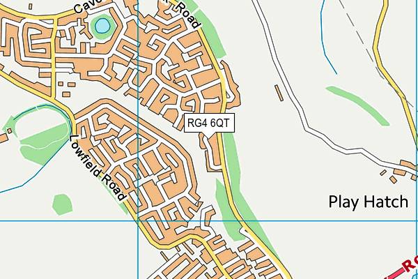 RG4 6QT map - OS VectorMap District (Ordnance Survey) RG4 6QT map - OS VectorMap District (Ordnance Survey)