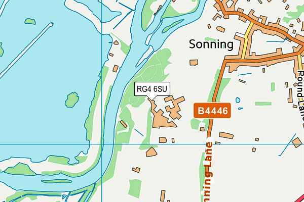 RG4 6SU map - OS VectorMap District (Ordnance Survey) RG4 6SU map - OS VectorMap District (Ordnance Survey)