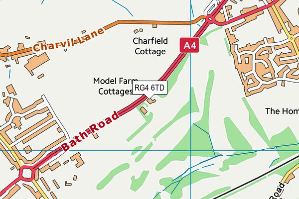 RG4 6TD map - OS VectorMap District (Ordnance Survey) RG4 6TD map - OS VectorMap District (Ordnance Survey)