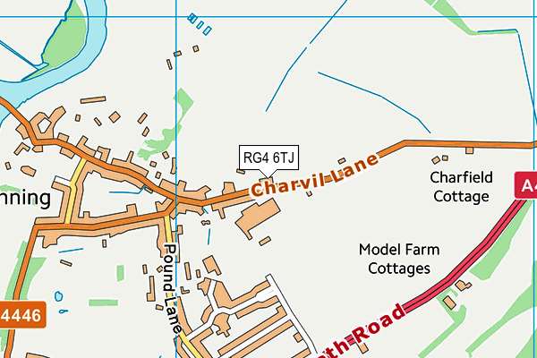 RG4 6TJ map - OS VectorMap District (Ordnance Survey) RG4 6TJ map - OS VectorMap District (Ordnance Survey)