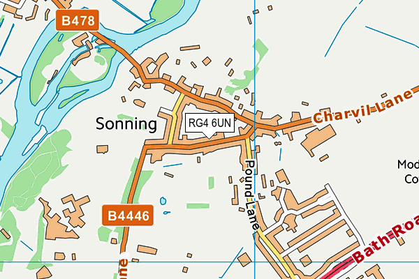 RG4 6UN map - OS VectorMap District (Ordnance Survey) RG4 6UN map - OS VectorMap District (Ordnance Survey)