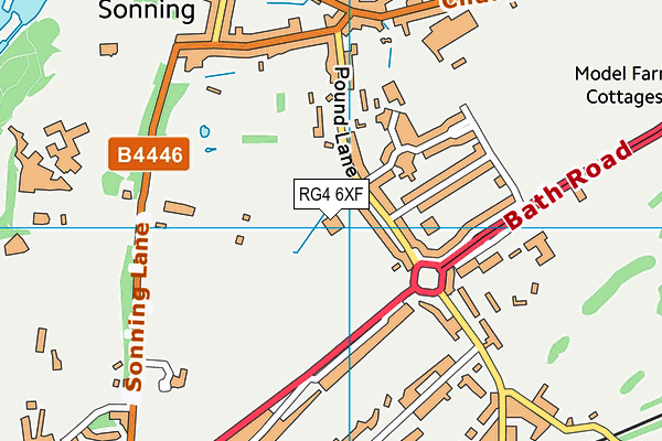RG4 6XF map - OS VectorMap District (Ordnance Survey) RG4 6XF map - OS VectorMap District (Ordnance Survey)